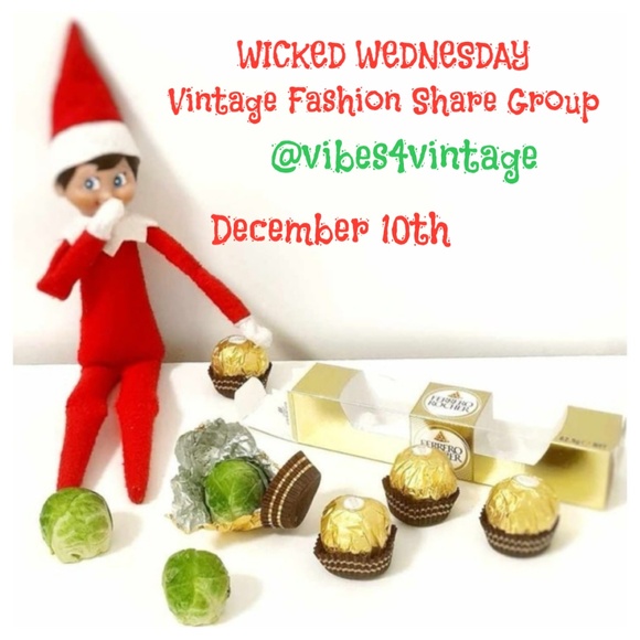 ❌ 12/10 WICKED WEDNESDAY VINTAGE FASHION SHARE F GROUP - Picture 1 of 16